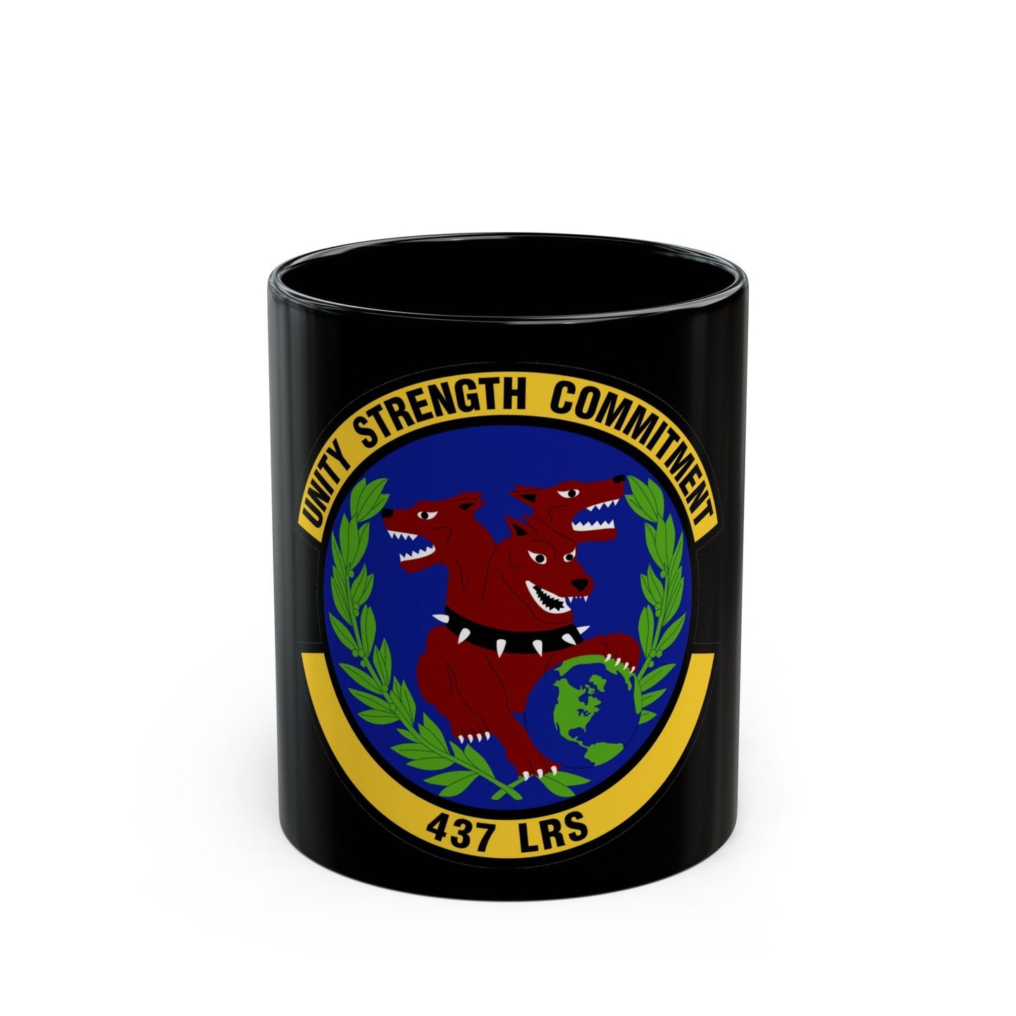 437th Logistics Readiness Squadron (U.S. Air Force) Black Coffee Mug-11oz-The Sticker Space