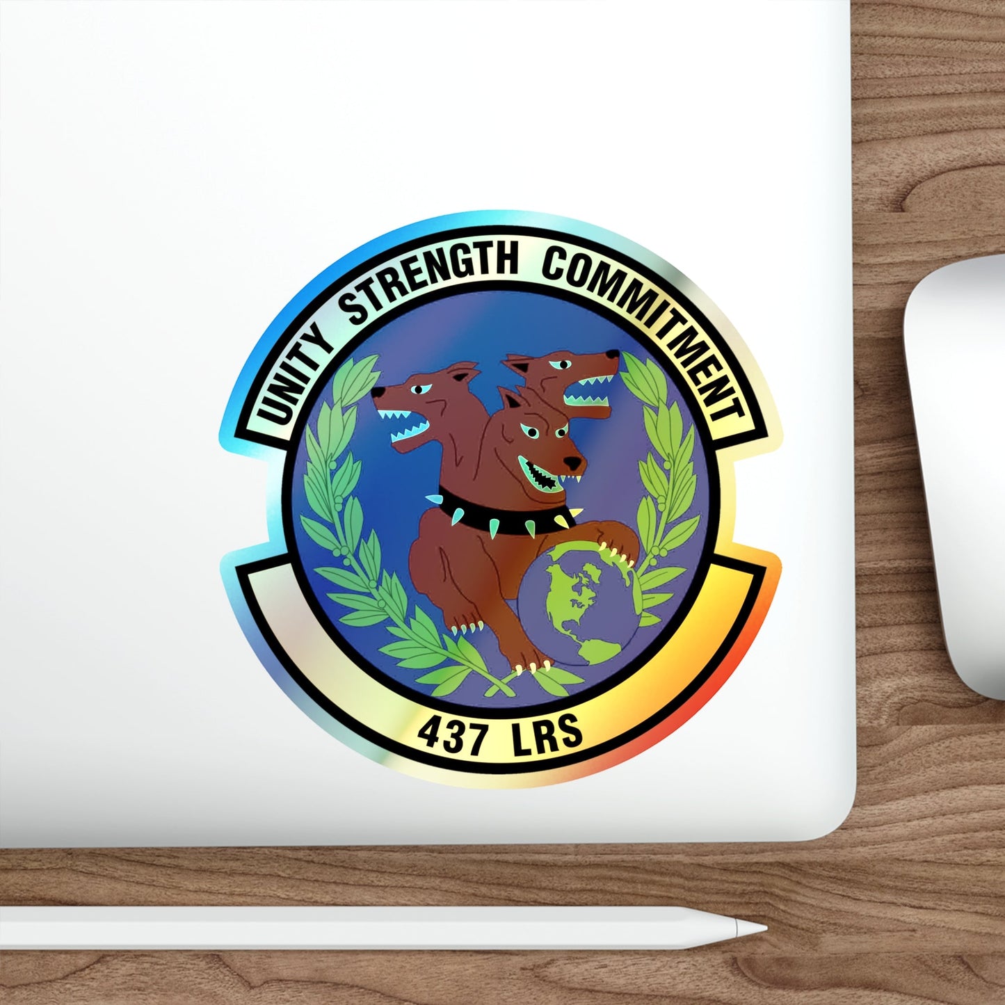 437th Logistics Readiness Squadron (U.S. Air Force) Holographic STICKER Die-Cut Vinyl Decal-The Sticker Space