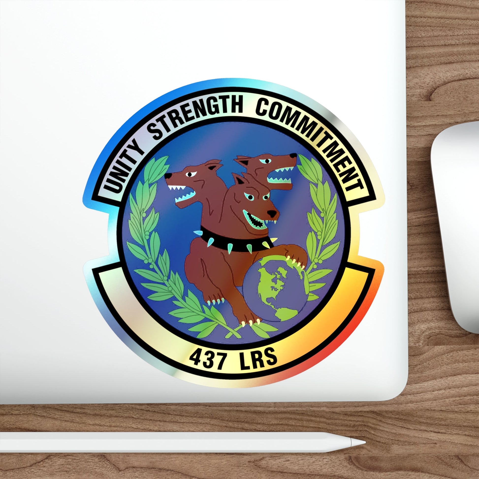 437th Logistics Readiness Squadron (U.S. Air Force) Holographic STICKER Die-Cut Vinyl Decal-The Sticker Space