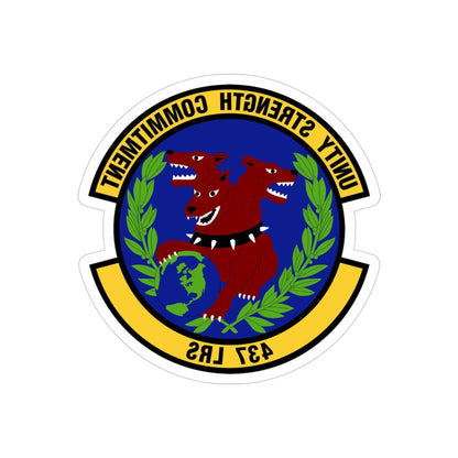 437th Logistics Readiness Squadron (U.S. Air Force) REVERSE PRINT Transparent STICKER-3 Inch-The Sticker Space