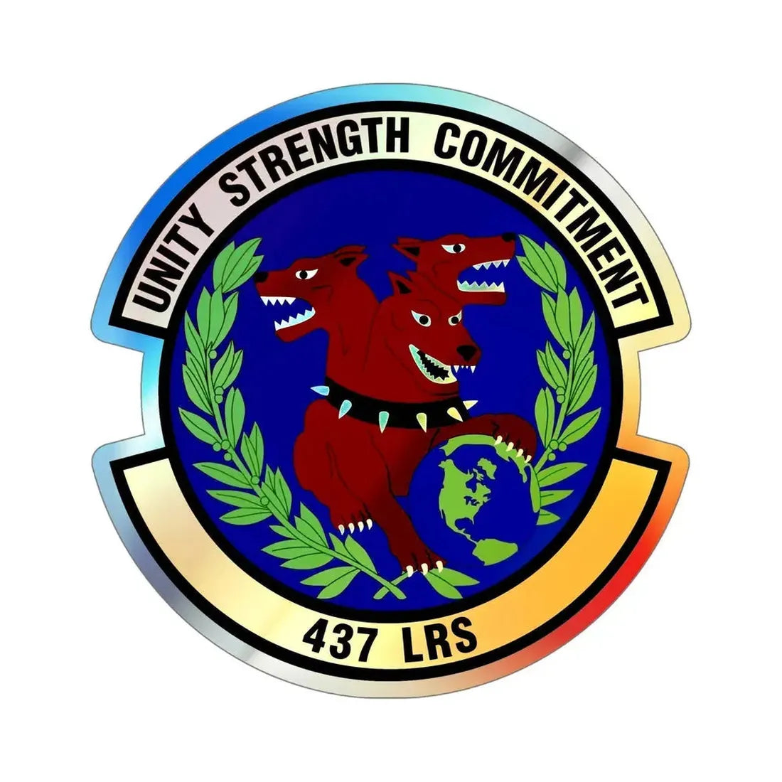 437th Logistics Readiness Squadron (U.S. Air Force) Holographic STICKER Die-Cut Vinyl Decal - The Sticker Space