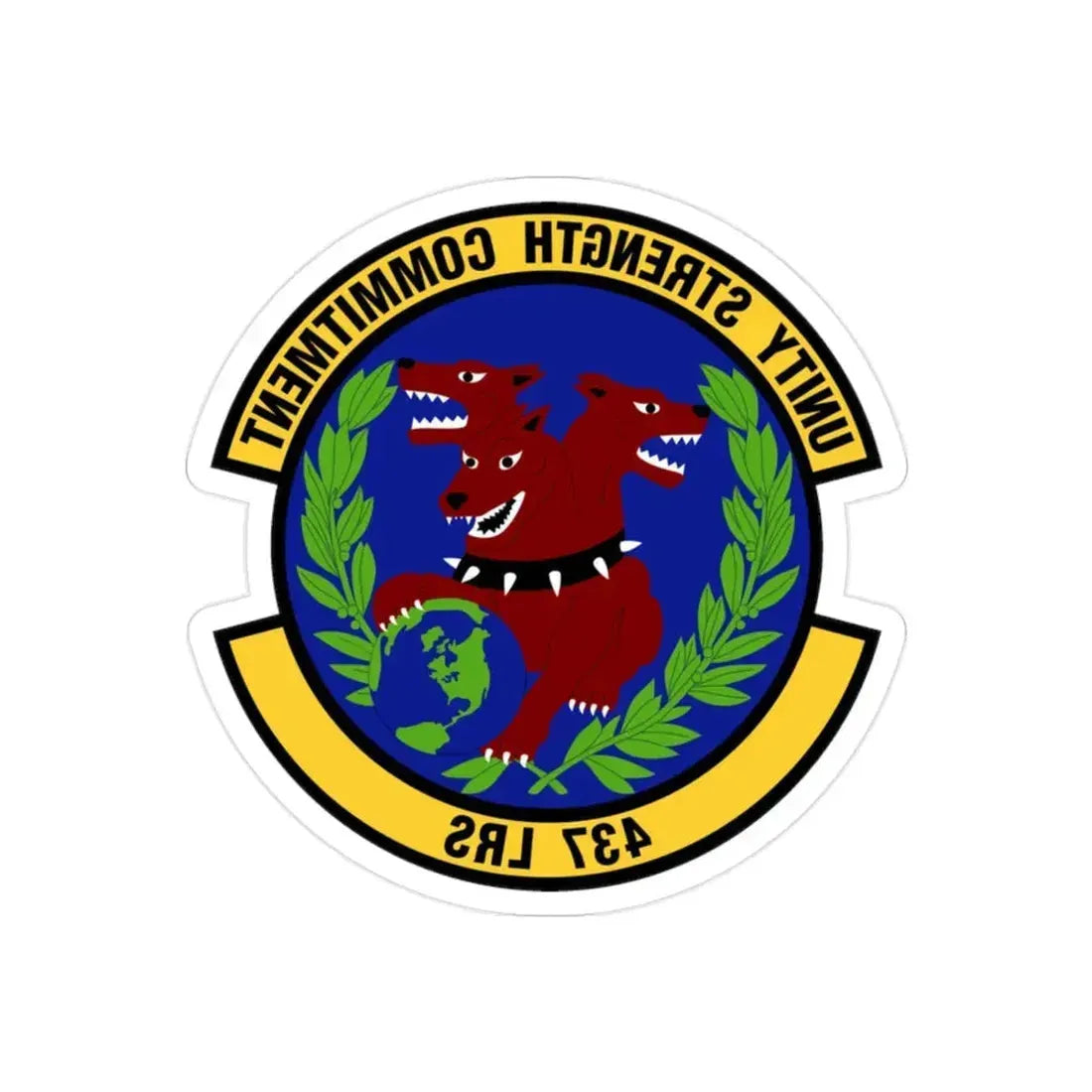 437th Logistics Readiness Squadron (U.S. Air Force) REVERSE PRINT Transparent Die-Cut STICKER - The Sticker Space