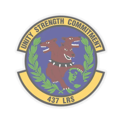 437th Logistics Readiness Squadron (U.S. Air Force) STICKER Vinyl Kiss-Cut Decal 3 Inch Transparent - The Sticker Space