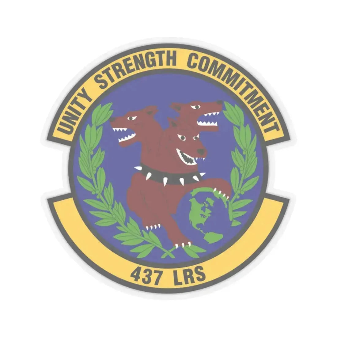 437th Logistics Readiness Squadron (U.S. Air Force) STICKER Vinyl Kiss-Cut Decal 4 Inch Transparent - The Sticker Space