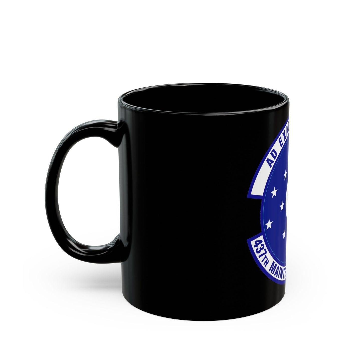 437th Maintenance Squadron (U.S. Air Force) Black Coffee Mug-The Sticker Space