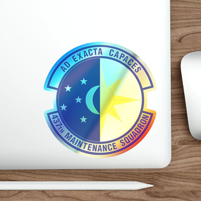 437th Maintenance Squadron (U.S. Air Force) Holographic STICKER Die-Cut Vinyl Decal-The Sticker Space