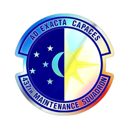 437th Maintenance Squadron (U.S. Air Force) Holographic STICKER Die-Cut Vinyl Decal 2 Inch Holographic - The Sticker Space