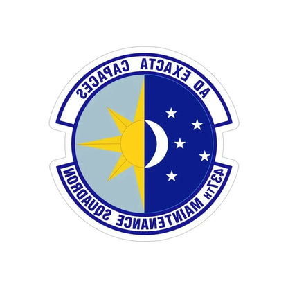 437th Maintenance Squadron (U.S. Air Force) REVERSE PRINT Transparent Die-Cut STICKER - The Sticker Space