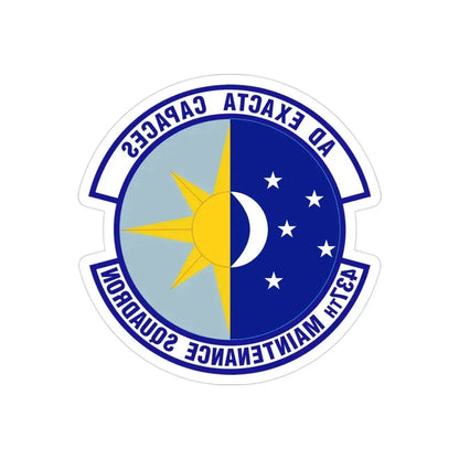 437th Maintenance Squadron (U.S. Air Force) REVERSE PRINT Transparent Die-Cut STICKER - The Sticker Space