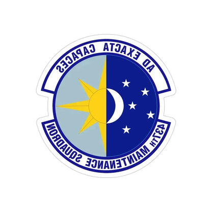 437th Maintenance Squadron (U.S. Air Force) REVERSE PRINT Transparent Die-Cut STICKER - The Sticker Space