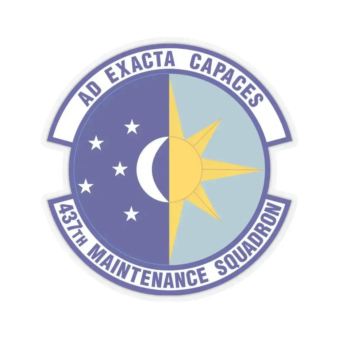 437th Maintenance Squadron (U.S. Air Force) STICKER Vinyl Kiss-Cut Decal 4 Inch Transparent - The Sticker Space