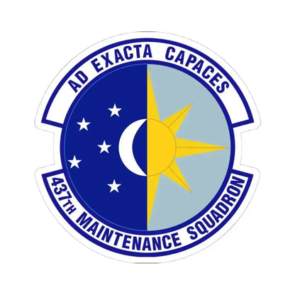 437th Maintenance Squadron (U.S. Air Force) STICKER Vinyl Kiss-Cut Decal 4 Inch White - The Sticker Space