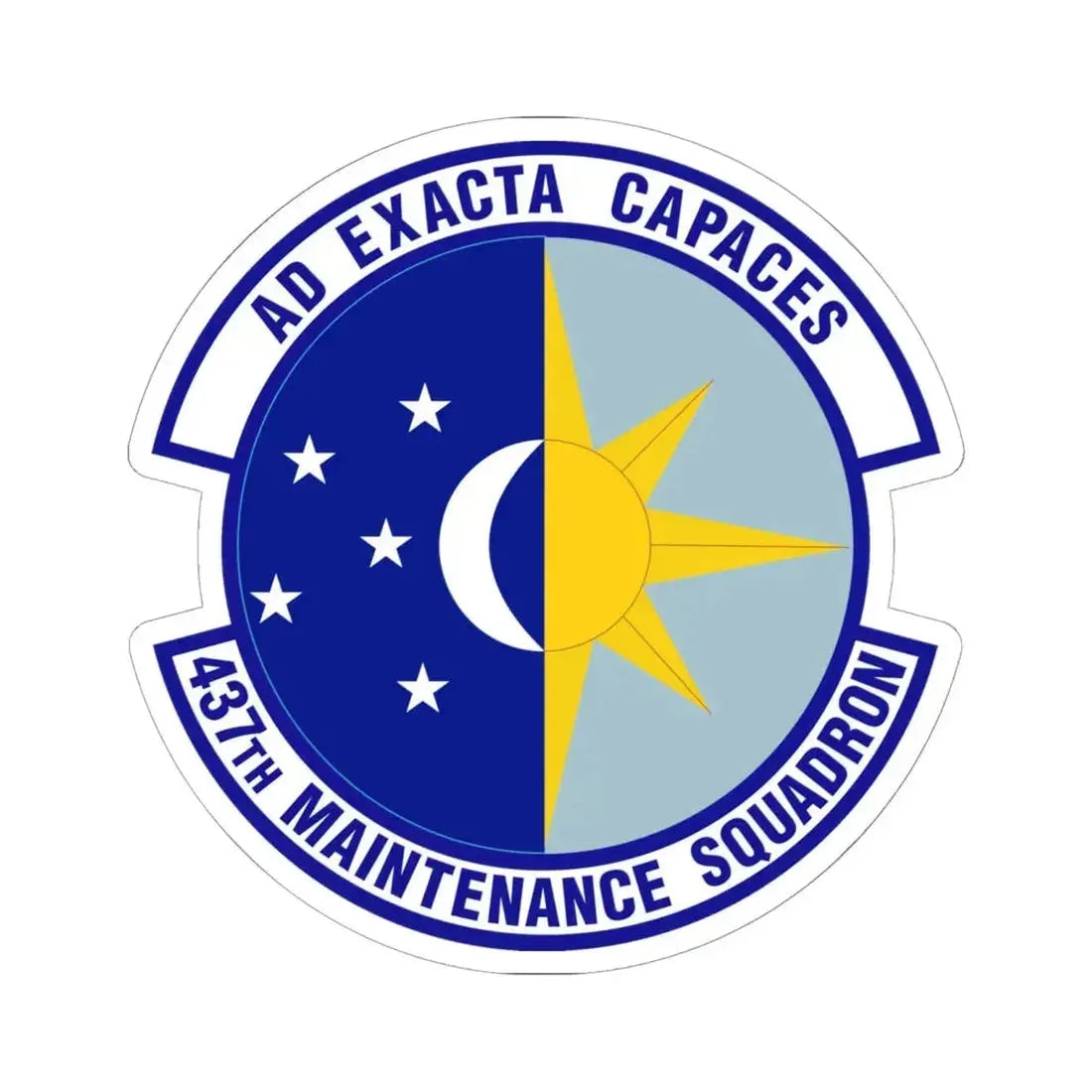 437th Maintenance Squadron (U.S. Air Force) STICKER Vinyl Kiss-Cut Decal 6 Inch White - The Sticker Space
