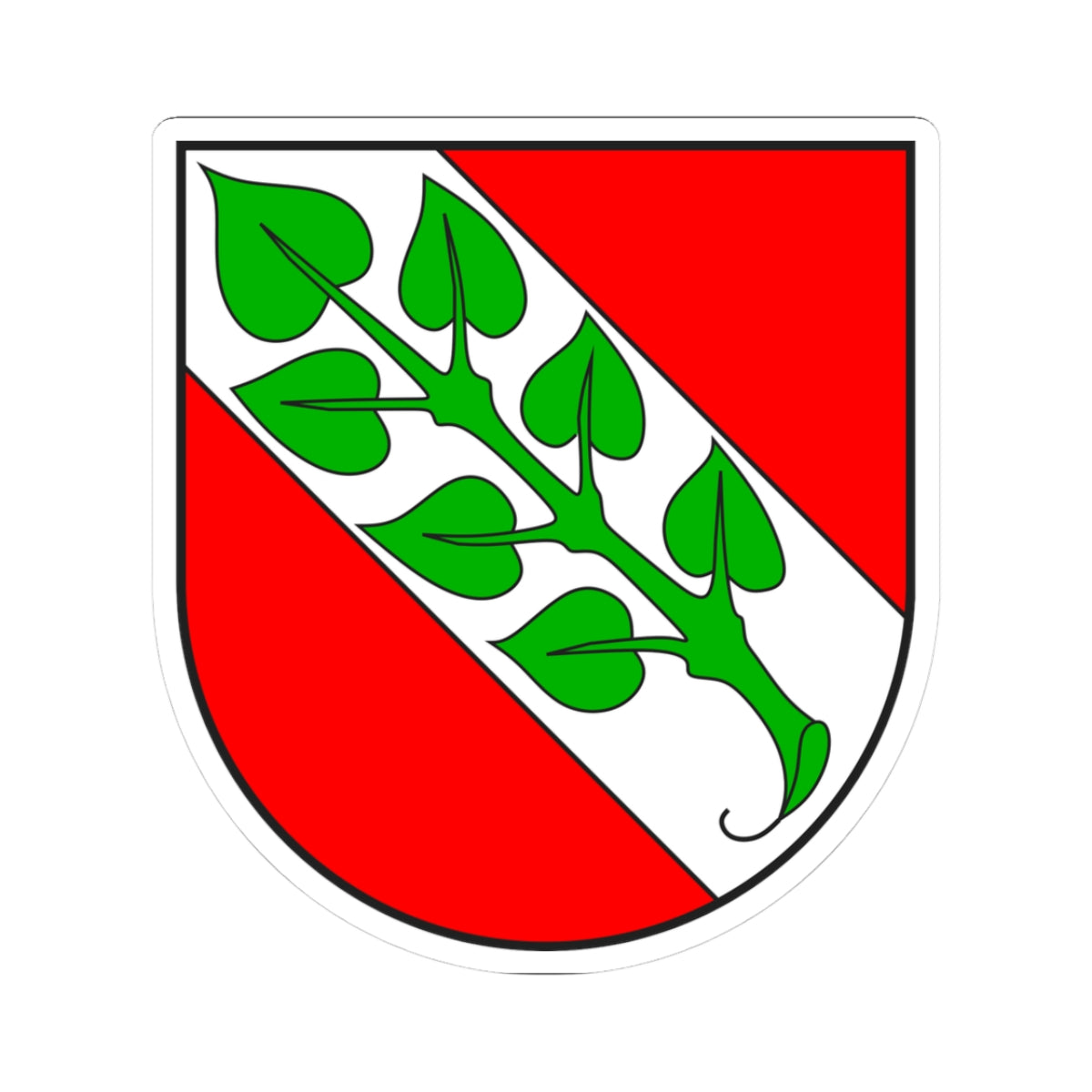 Rossa wappen (Switzerland) (Coat of Arms) STICKER Vinyl Kiss-Cut Decal