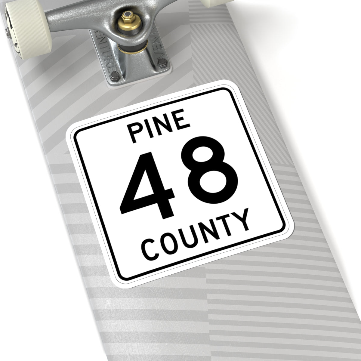 Pine County Route 48 MN (Minnesota) (Road Sign) STICKER Vinyl Kiss-Cut Decal