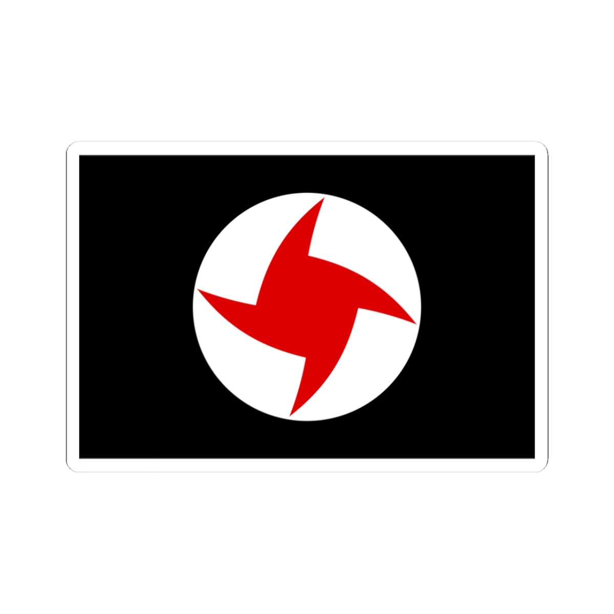 Flag of the Syrian Social Nationalist Party (Lebanon) STICKER Vinyl Kiss-Cut Decal