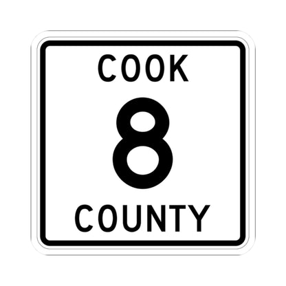 Cook County 8 MN (Minnesota) (Road Sign) STICKER Vinyl Kiss-Cut Decal