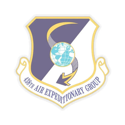 438th Air Expeditionary Group (U.S. Air Force) STICKER Vinyl Kiss-Cut Decal 2 Inch Transparent - The Sticker Space