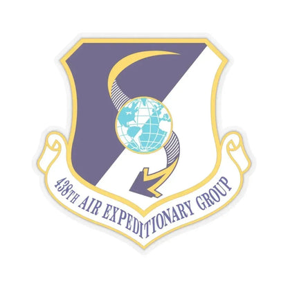 438th Air Expeditionary Group (U.S. Air Force) STICKER Vinyl Kiss-Cut Decal 4 Inch Transparent - The Sticker Space