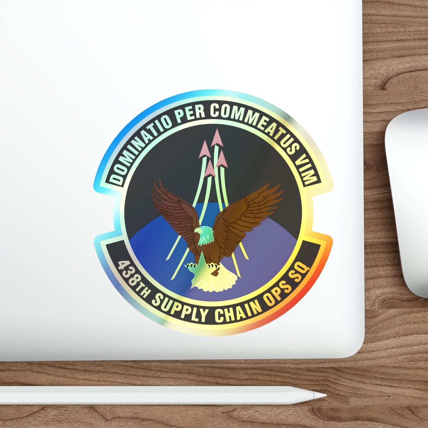 438th Supply Chain Operations Squadron (U.S. Air Force) Holographic STICKER Die-Cut Vinyl Decal-The Sticker Space