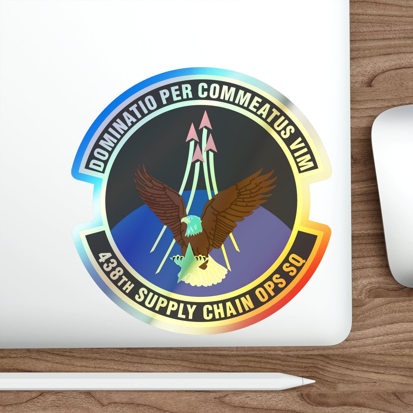 438th Supply Chain Operations Squadron (U.S. Air Force) Holographic STICKER Die-Cut Vinyl Decal-The Sticker Space