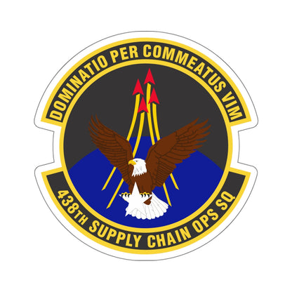 438th Supply Chain Operations Squadron (U.S. Air Force) STICKER Vinyl Die-Cut Decal-White-The Sticker Space