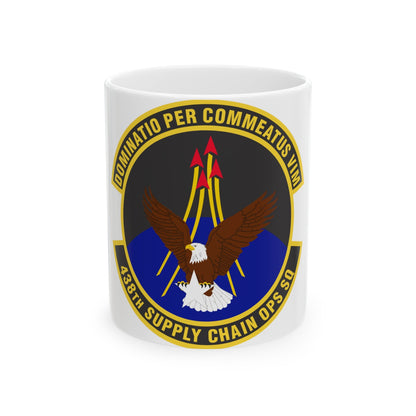 438th Supply Chain Operations Squadron (U.S. Air Force) White Coffee Mug-11oz-The Sticker Space