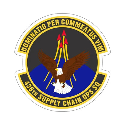 438th Supply Chain Operations Squadron (U.S. Air Force) STICKER Vinyl Die-Cut Decal 5 Inch - The Sticker Space