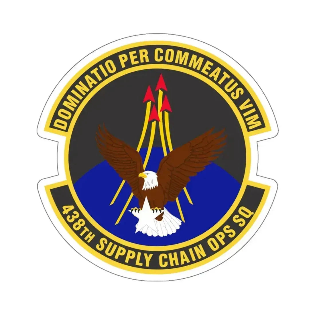 438th Supply Chain Operations Squadron (U.S. Air Force) STICKER Vinyl Die-Cut Decal 6 Inch - The Sticker Space