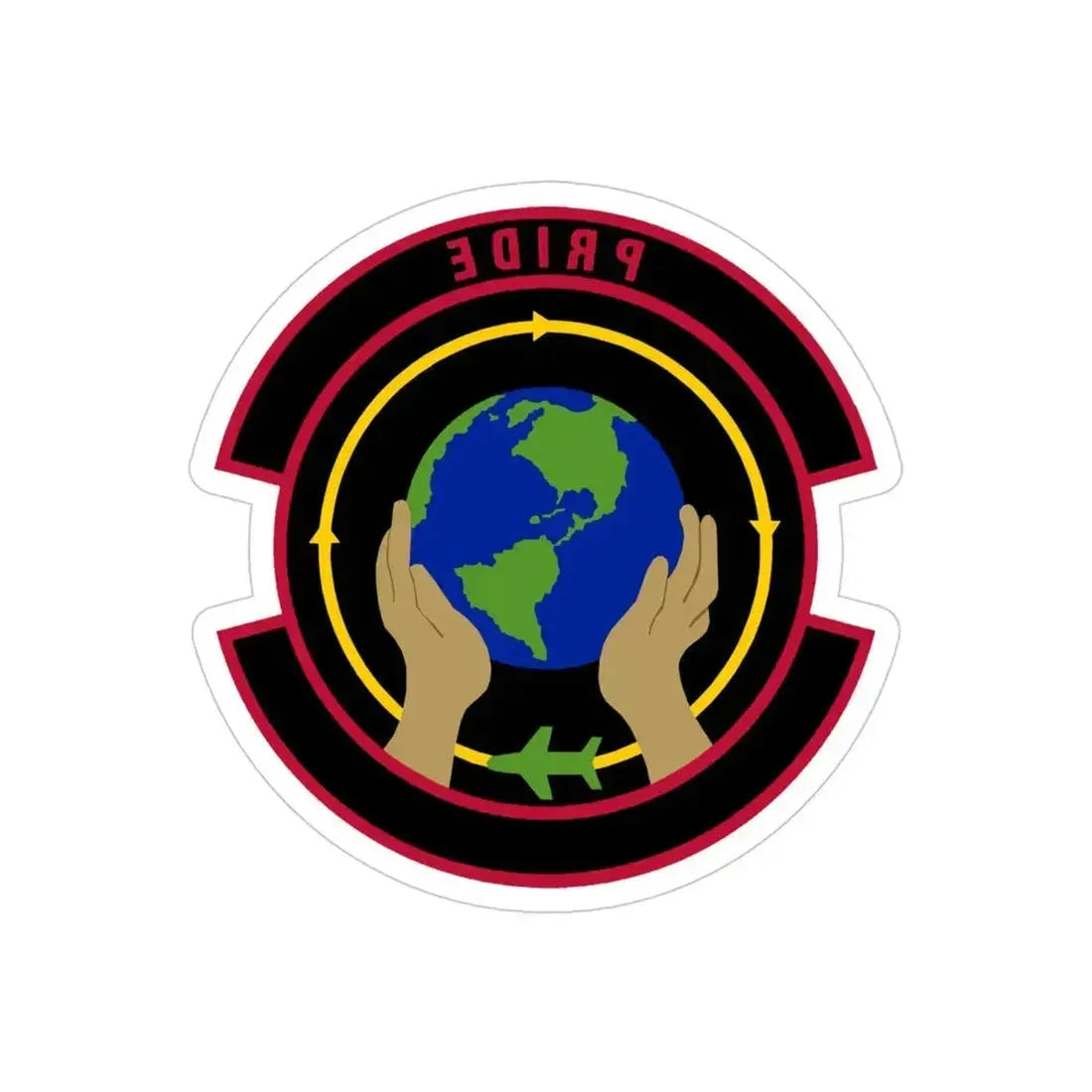 439 Force Support Squadron AFRC (U.S. Air Force) REVERSE PRINT Transparent Die-Cut STICKER 4 Inch Die-Cut Transparent - The Sticker Space