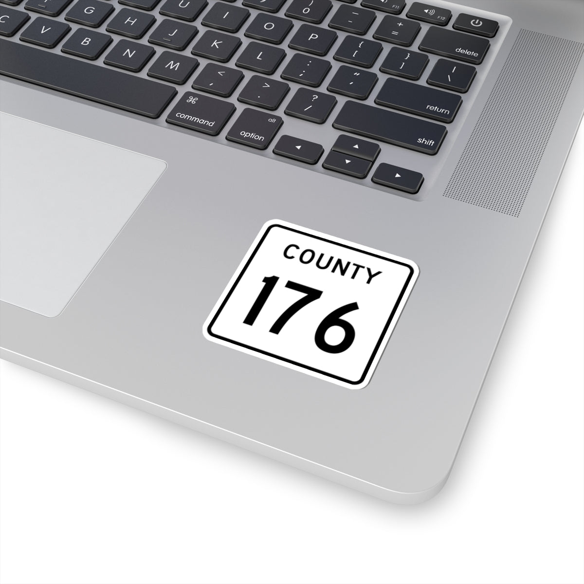 County 176 square (Minnesota) (Road Sign) STICKER Vinyl Kiss-Cut Decal
