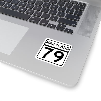 MD Route 79 (Maryland) (Road Sign) STICKER Vinyl Kiss-Cut Decal