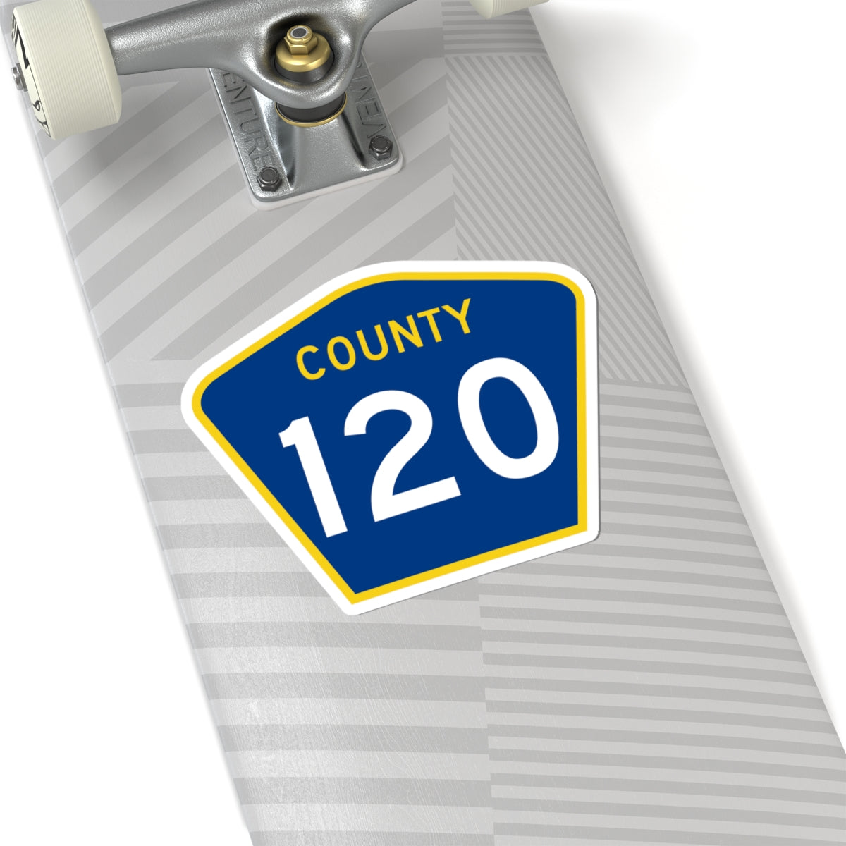 County 120 MN (Minnesota) (Road Sign) STICKER Vinyl Kiss-Cut Decal