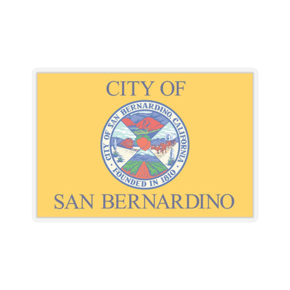 Flag of San Bernardino, California - STICKER Vinyl Kiss-Cut Decal