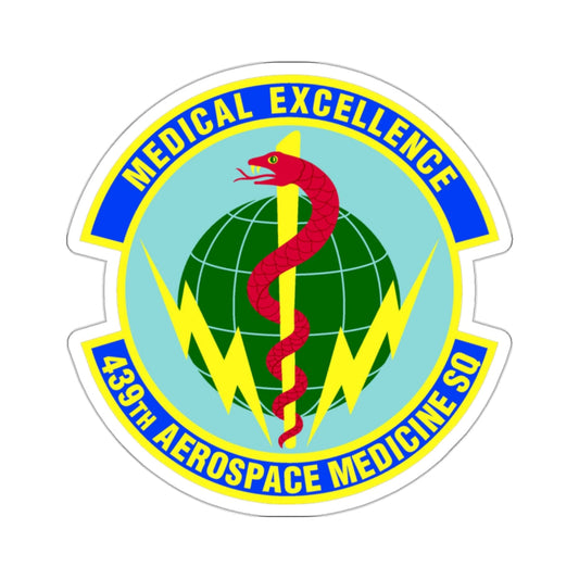 439th Aerospace Medicine Squadron (U.S. Air Force) STICKER Vinyl Die-Cut Decal-White-The Sticker Space