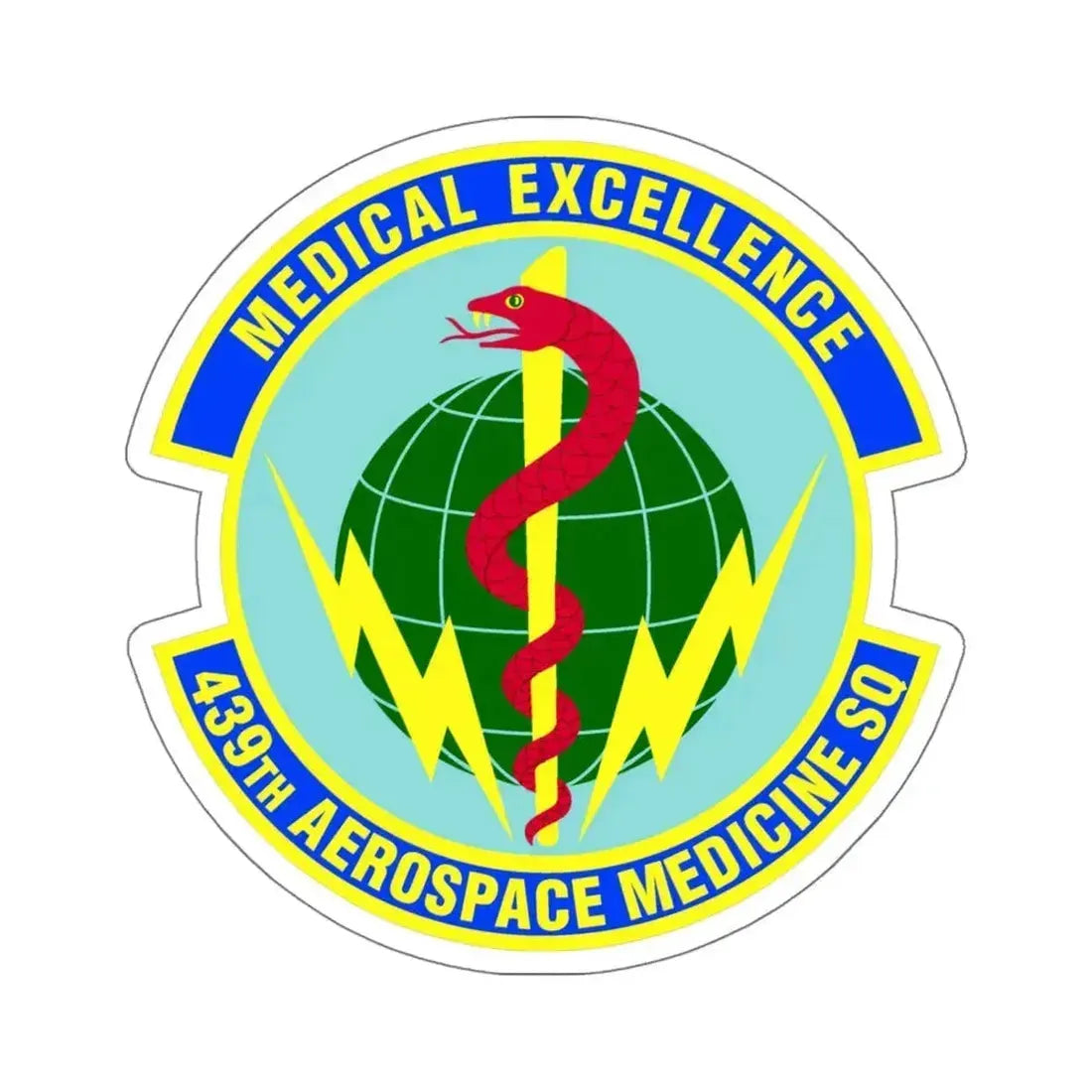 439th Aerospace Medicine Squadron (U.S. Air Force) STICKER Vinyl Die-Cut Decal 4 Inch - The Sticker Space