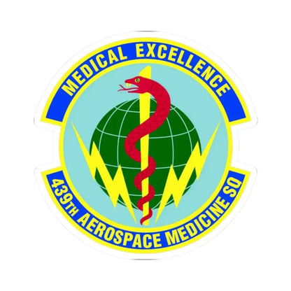 439th Aerospace Medicine Squadron (U.S. Air Force) STICKER Vinyl Kiss-Cut Decal 2 Inch White - The Sticker Space