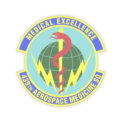 439th Aerospace Medicine Squadron (U.S. Air Force) STICKER Vinyl Kiss-Cut Decal 3 Inch Transparent - The Sticker Space
