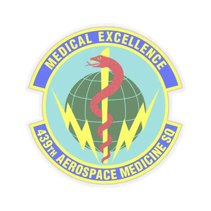 439th Aerospace Medicine Squadron (U.S. Air Force) STICKER Vinyl Kiss-Cut Decal 4 Inch Transparent - The Sticker Space
