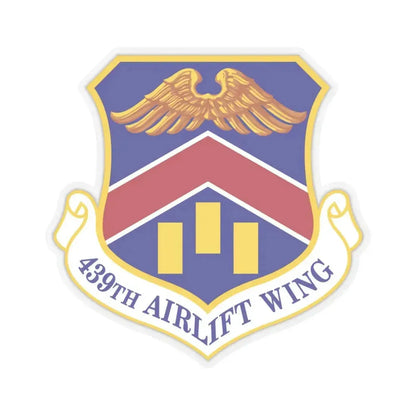 439th Airlift Wing (U.S. Air Force) STICKER Vinyl Kiss-Cut Decal 4 Inch Transparent - The Sticker Space