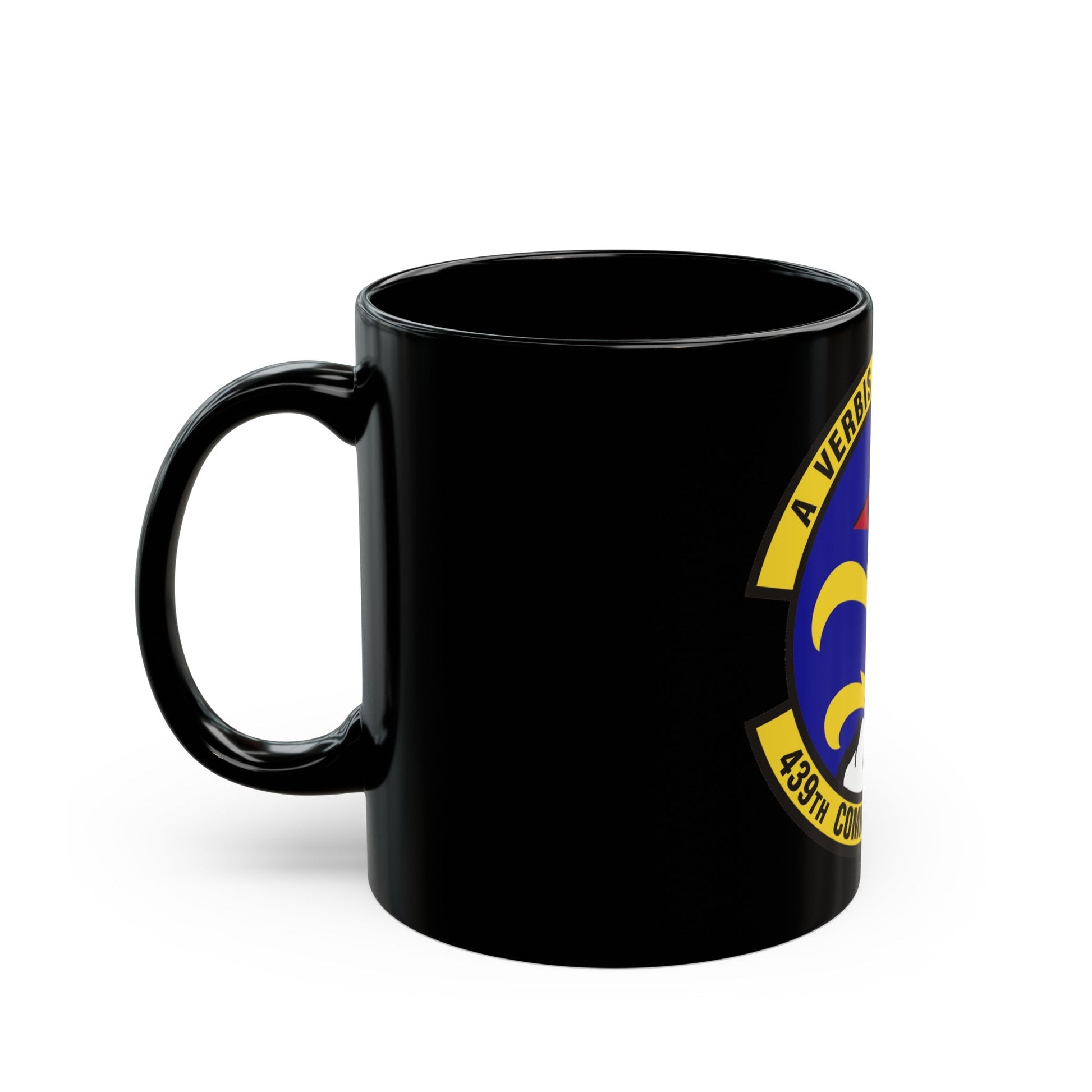 439th Communications Squadron (U.S. Air Force) Black Coffee Mug-The Sticker Space