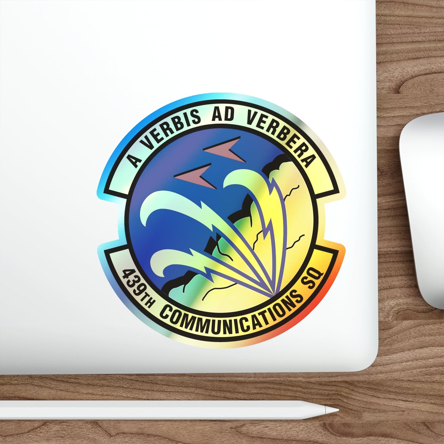 439th Communications Squadron (U.S. Air Force) Holographic STICKER Die-Cut Vinyl Decal-The Sticker Space