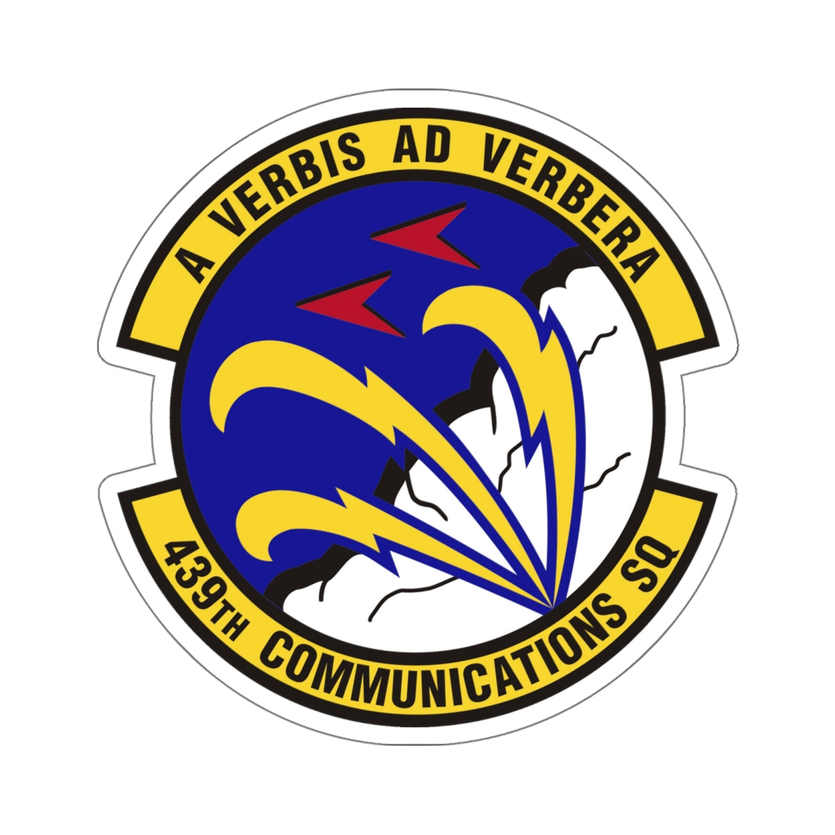 439th Communications Squadron (U.S. Air Force) STICKER Vinyl Die-Cut Decal-White-The Sticker Space