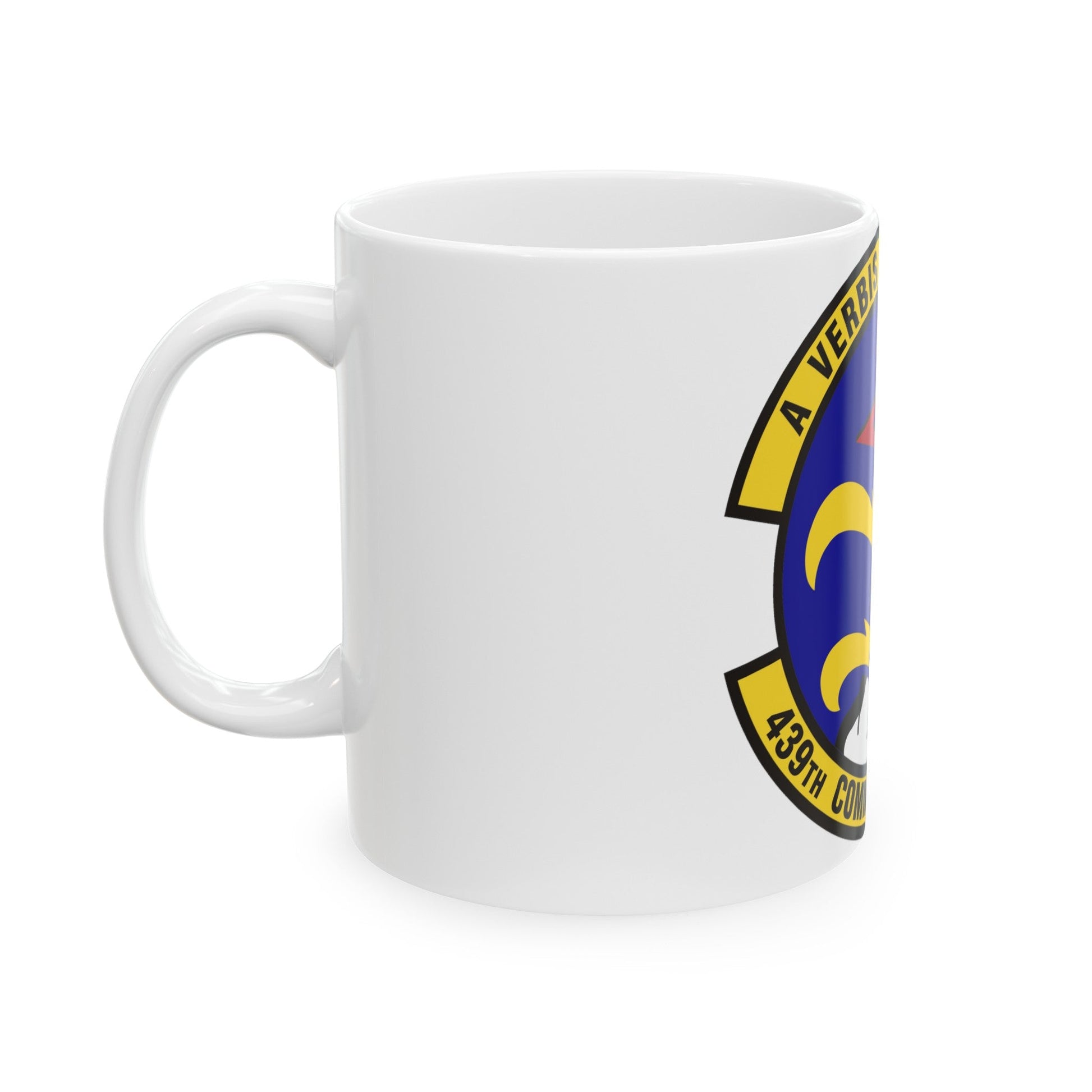 439th Communications Squadron (U.S. Air Force) White Coffee Mug-The Sticker Space