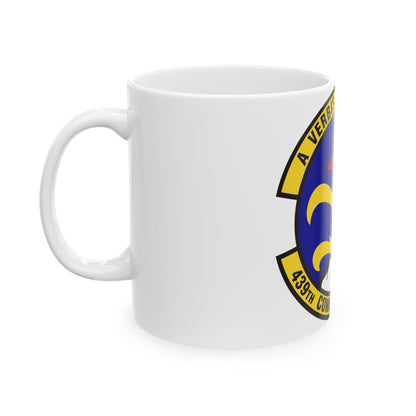 439th Communications Squadron (U.S. Air Force) White Coffee Mug-The Sticker Space