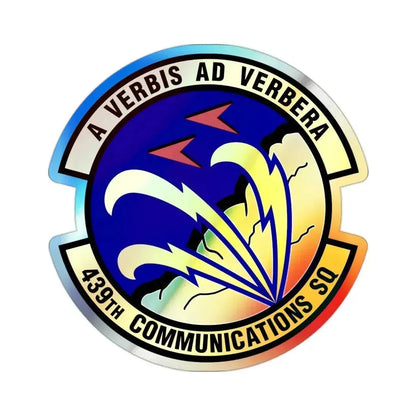 439th Communications Squadron (U.S. Air Force) Holographic STICKER Die-Cut Vinyl Decal 2 Inch Holographic - The Sticker Space