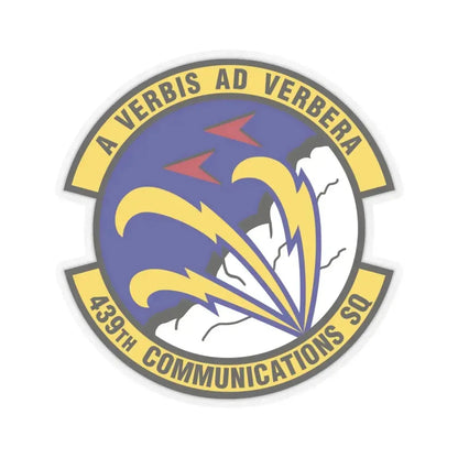 439th Communications Squadron (U.S. Air Force) STICKER Vinyl Kiss-Cut Decal 6 Inch Transparent - The Sticker Space