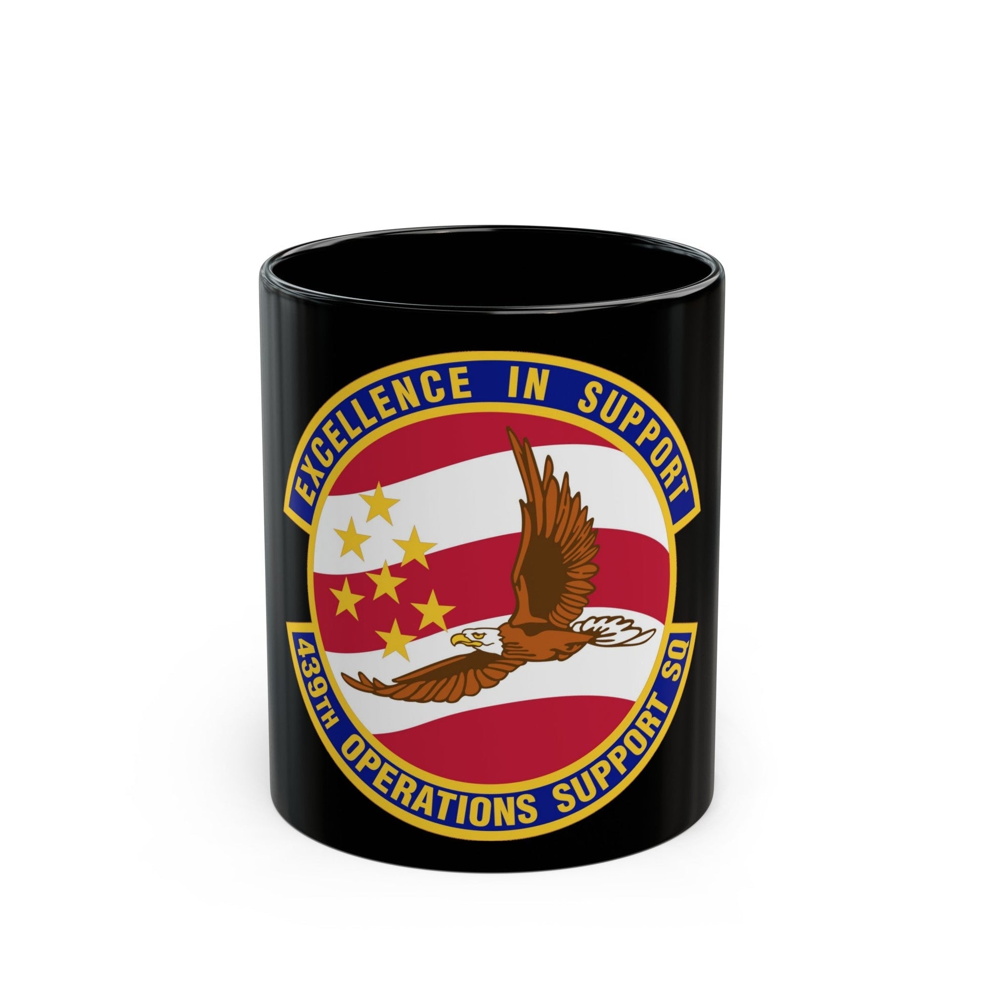 439th Operations Support Squadron (U.S. Air Force) Black Coffee Mug-11oz-The Sticker Space