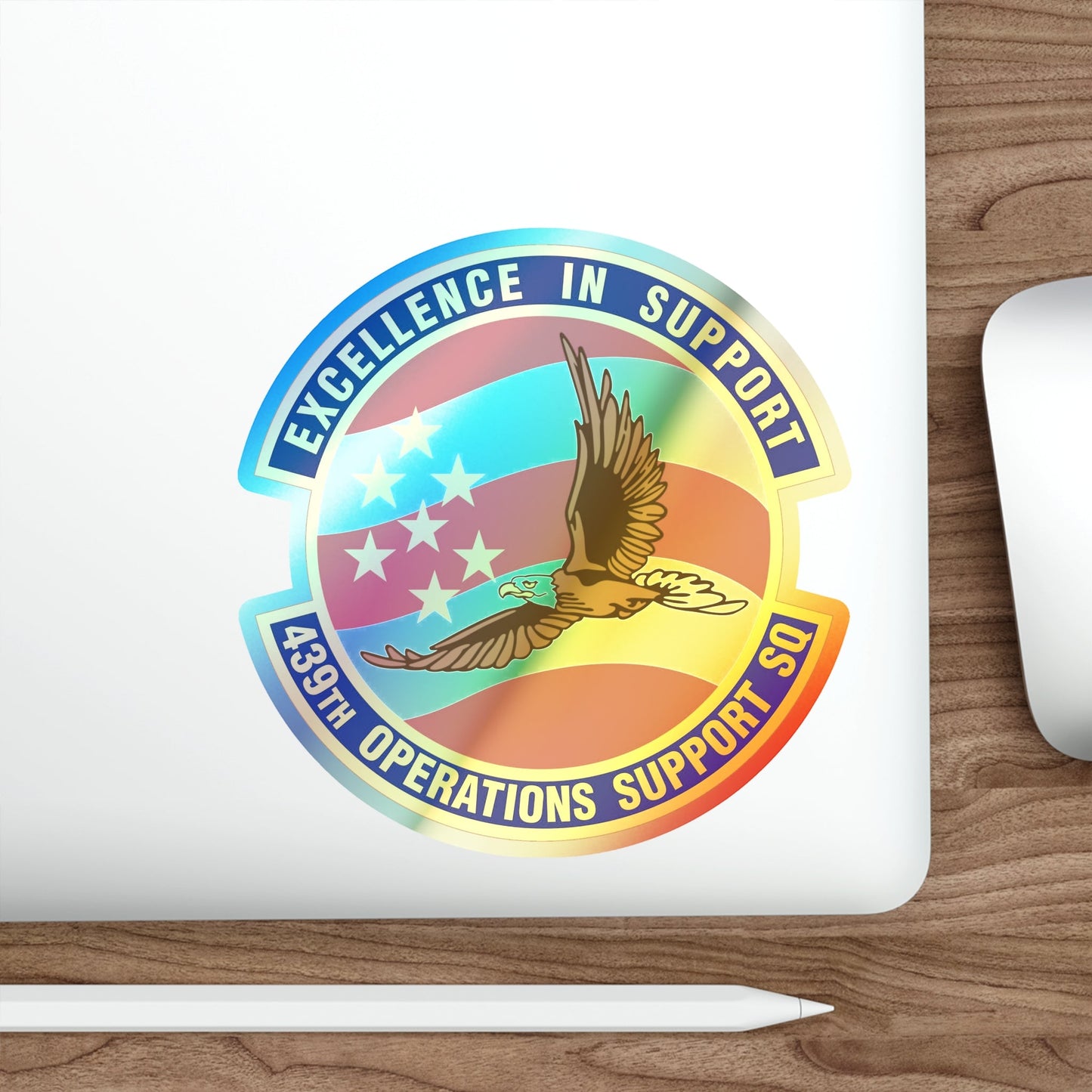 439th Operations Support Squadron (U.S. Air Force) Holographic STICKER Die-Cut Vinyl Decal-The Sticker Space