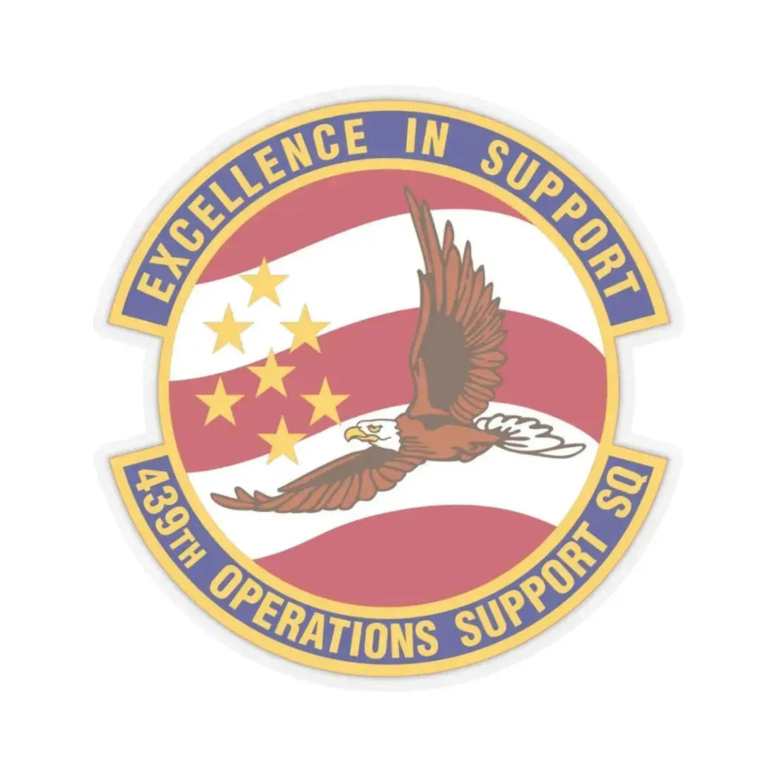 439th Operations Support Squadron (U.S. Air Force) STICKER Vinyl Kiss-Cut Decal 3 Inch Transparent - The Sticker Space